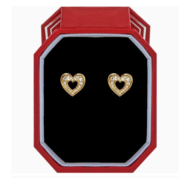 Enchanting Heart Post Earrings Gift Box