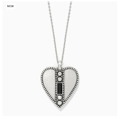 Pretty Tough Gem Heart Necklace