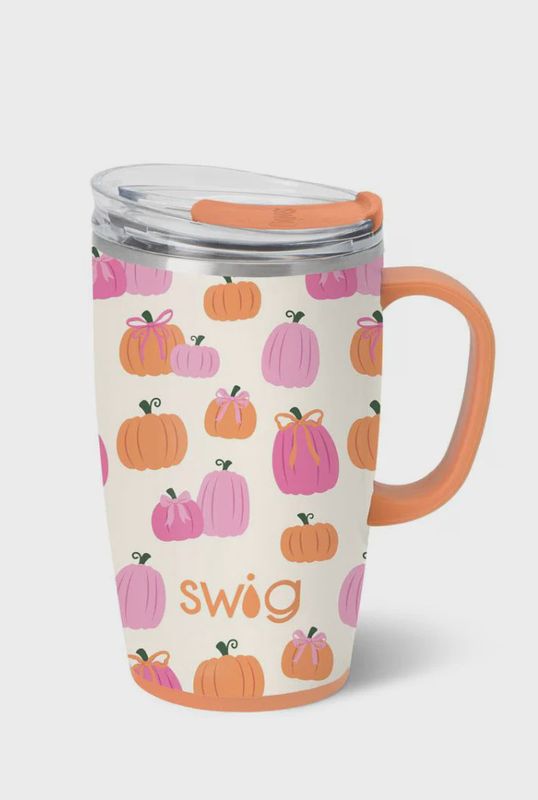 Pumpkin &amp; Bows 22oz Travel Mug