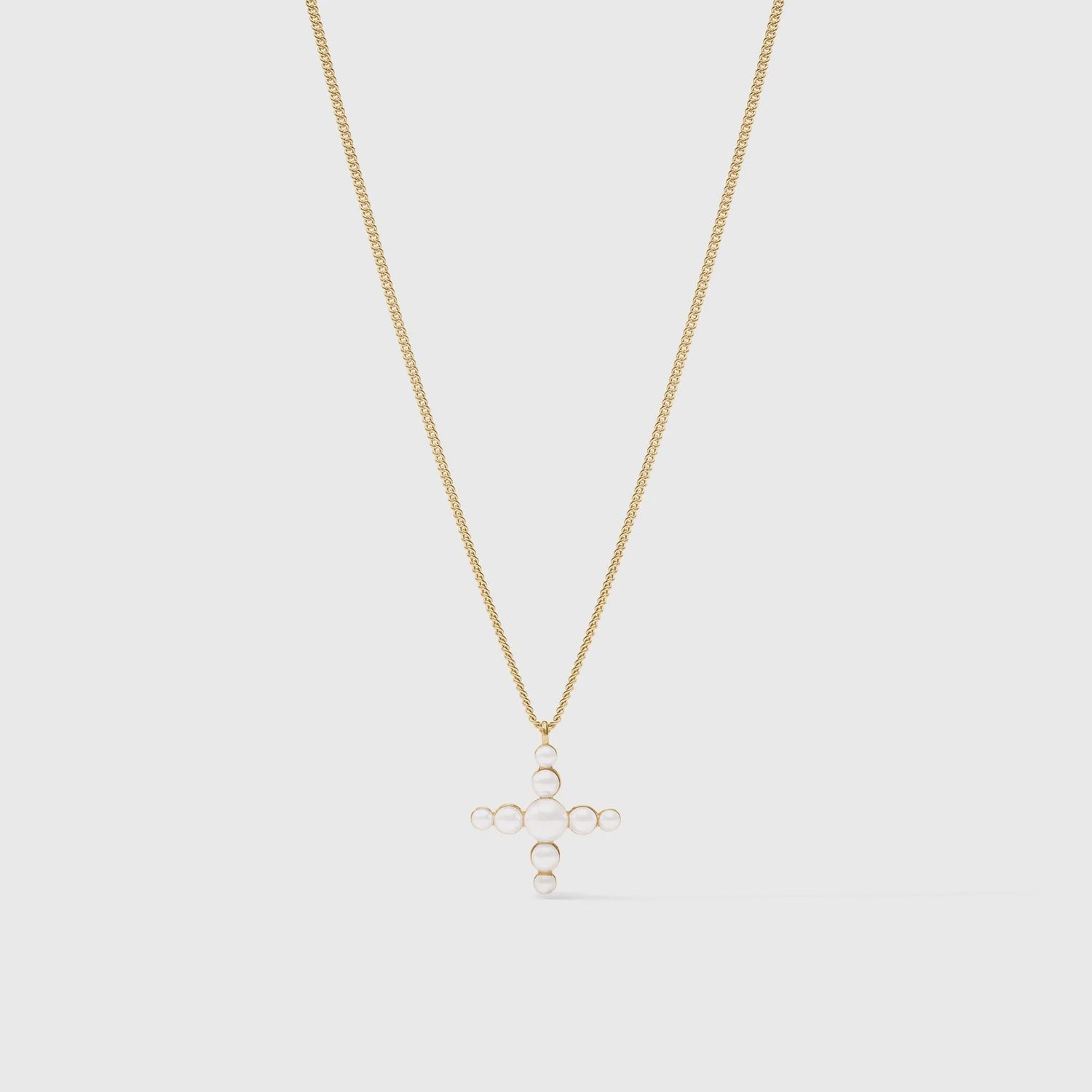 Gumdrop Cross Delicate Necklace