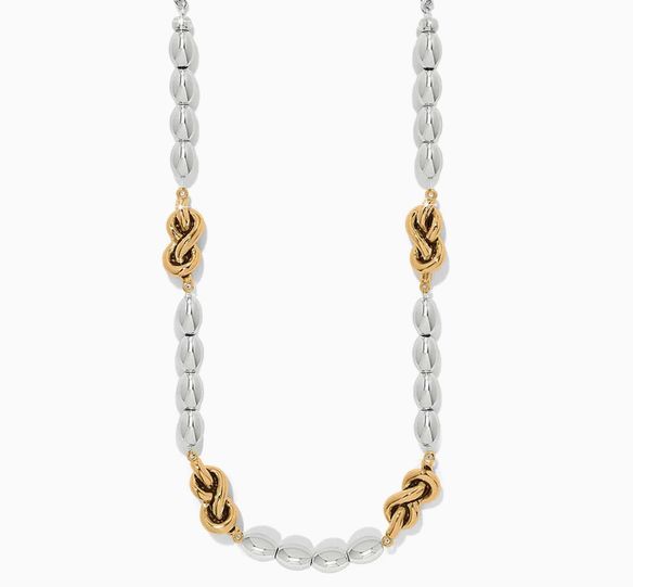 Interlok Single Knot Drops Collar Necklace