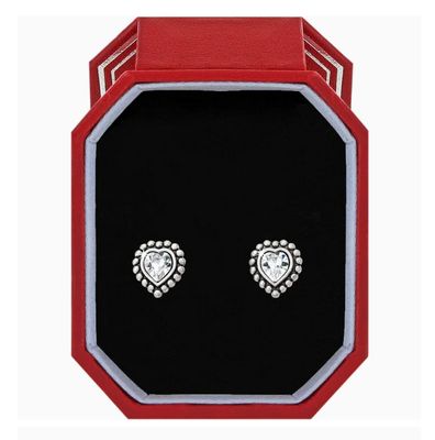 Shimmer Heart Mini Post Earrings Box Set