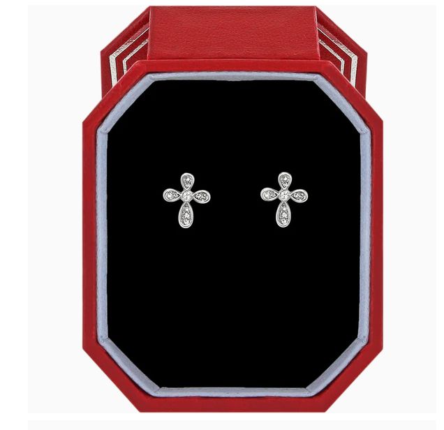 Enchanting Cross Post Earrings Gift Box