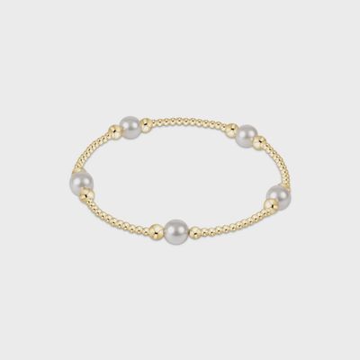 Purpose Pearl 6mm Gold Bracelet