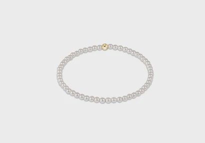Classic Pearl 3mm Bead Bracelet