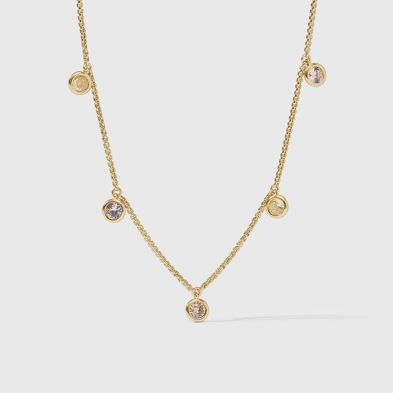 Rainbow Delicate Charm Necklace