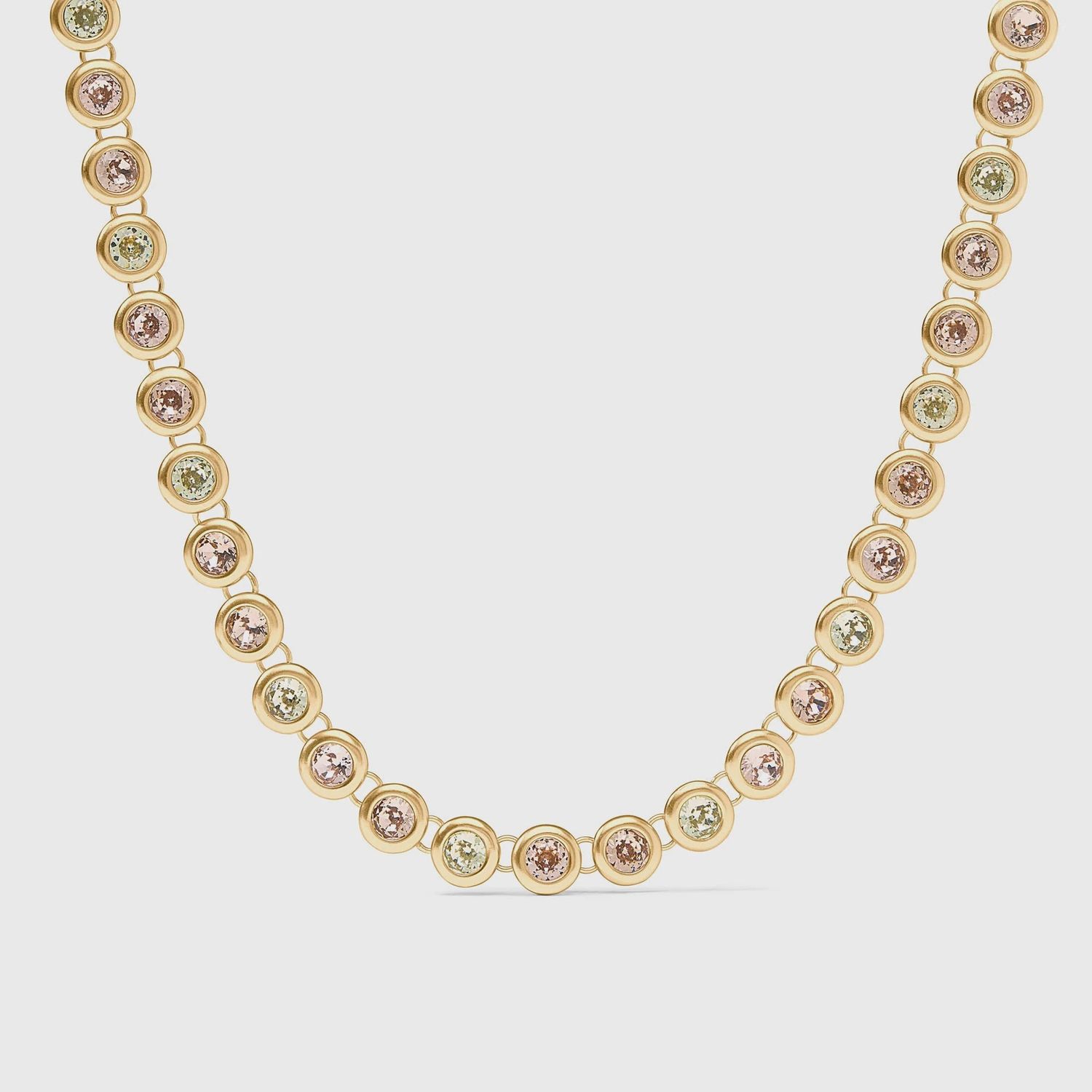 Rainbow Tennis Necklace, Colour: Champagne Radiance