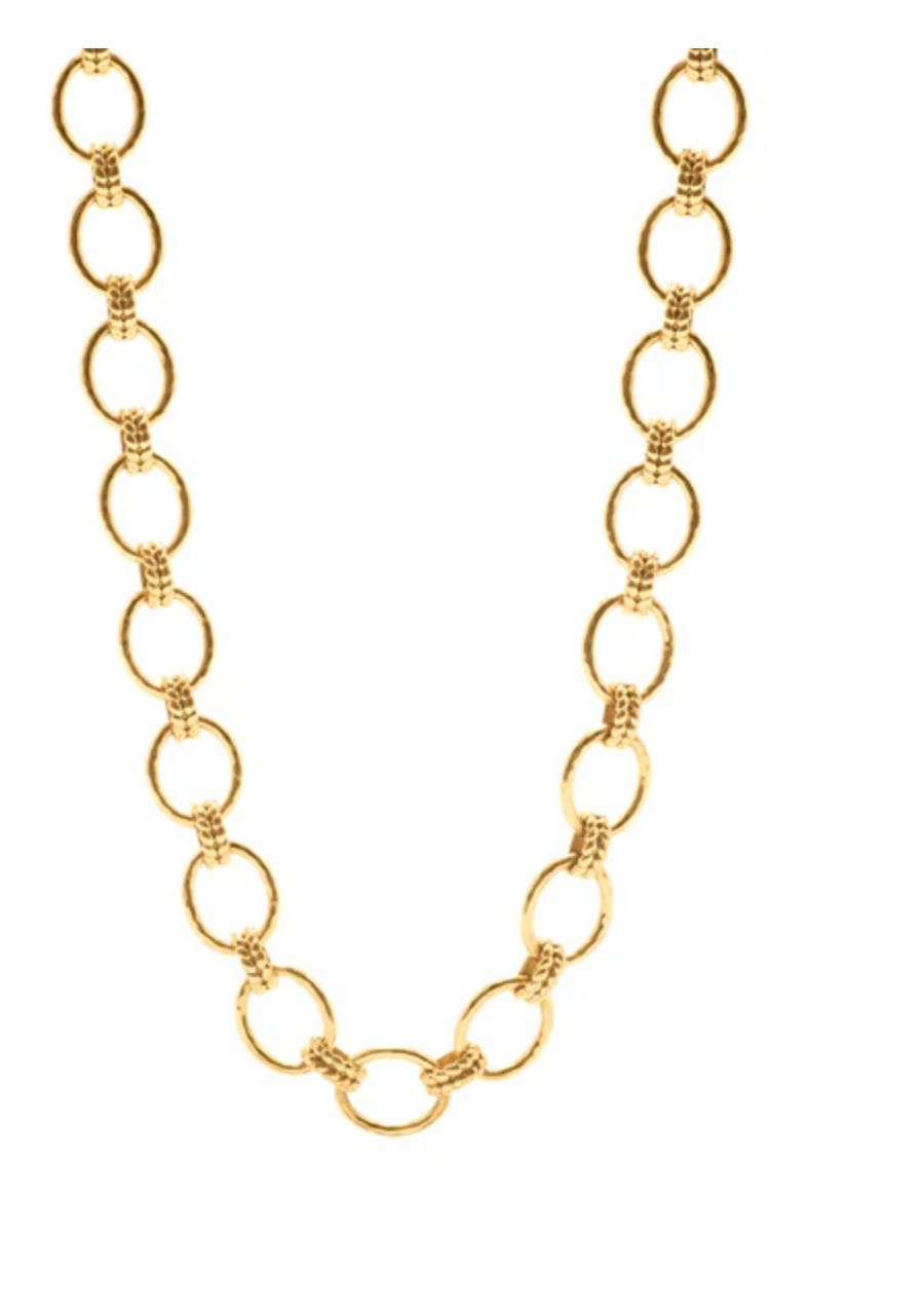 Cleopatra Grande Link Necklace, 16&quot;+2&#39;&#39; - Gold