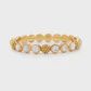 Berry Gem Hinged Bangle - MOP