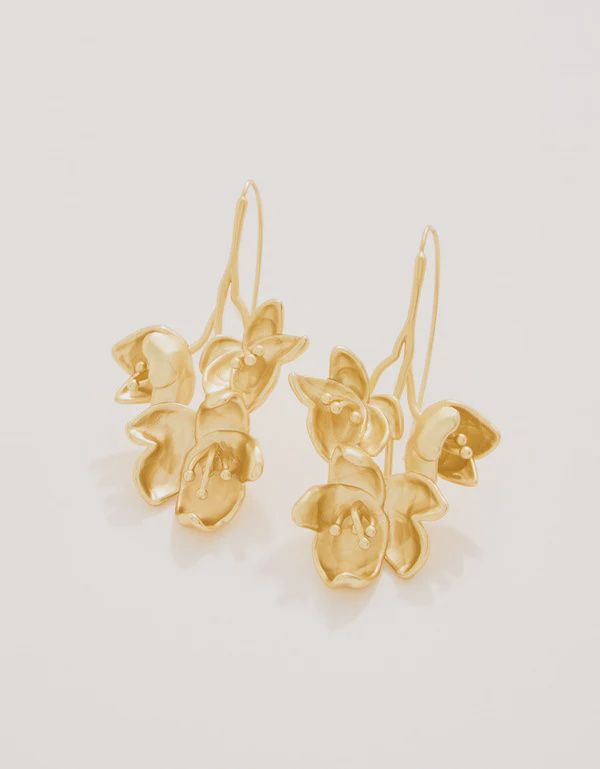 Magnolia Earrings Gold