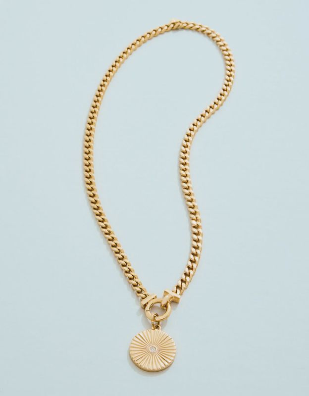 Radiant Medallion Charm Necklace 17"