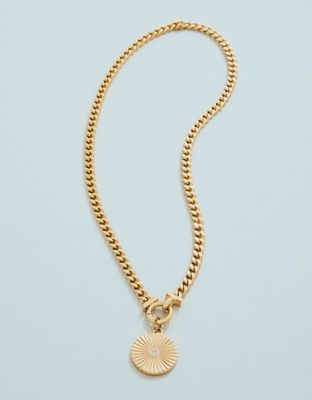 Radiant Medallion Charm Necklace 17"