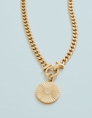 Radiant Medallion Charm Necklace 17"