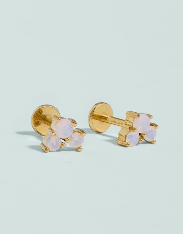 Bubbles Flat Back Stud Earrings