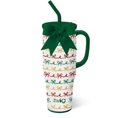 Christmas Bows Mega Mug 40oz