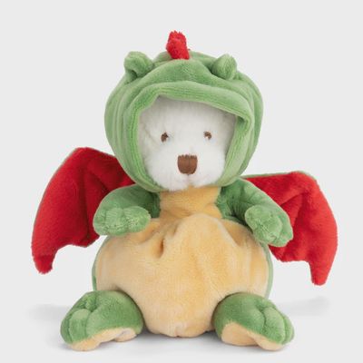 Bukowski Bears Ziggy Dragon soft plush toy, 6 inches, displayed against a neutral background in studio lighting