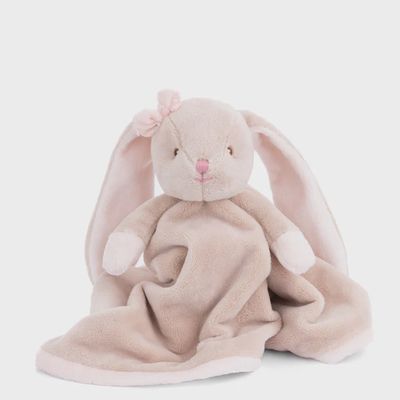 Beige Lenka Blankie plush comfort toy by Bukowski Bears, 12 inches, displayed against a neutral background in studio lighting