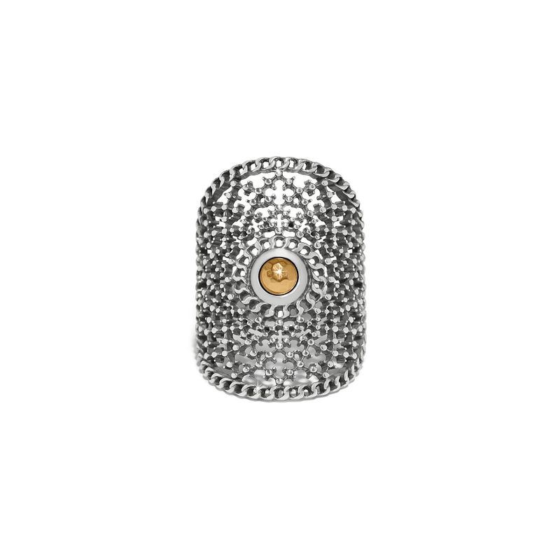 Ferrara Segreta Two Tone Round Ring