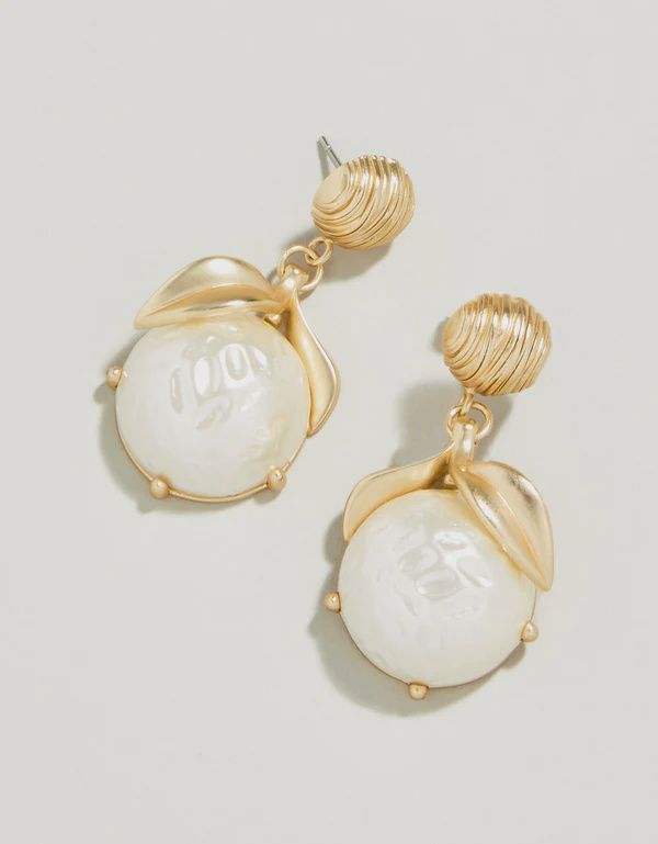 Fruit Drop Earrings Pearl