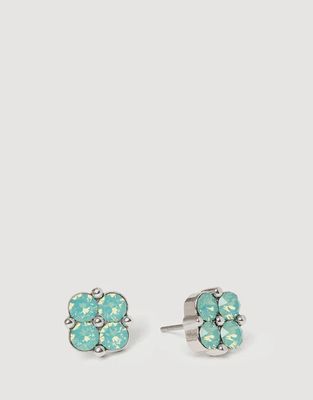 Sea La Vie Stud Earrings Blessed/Sea Foam Clover