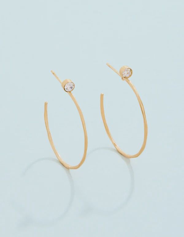 Ultrathin Hoop Earrings 24mm