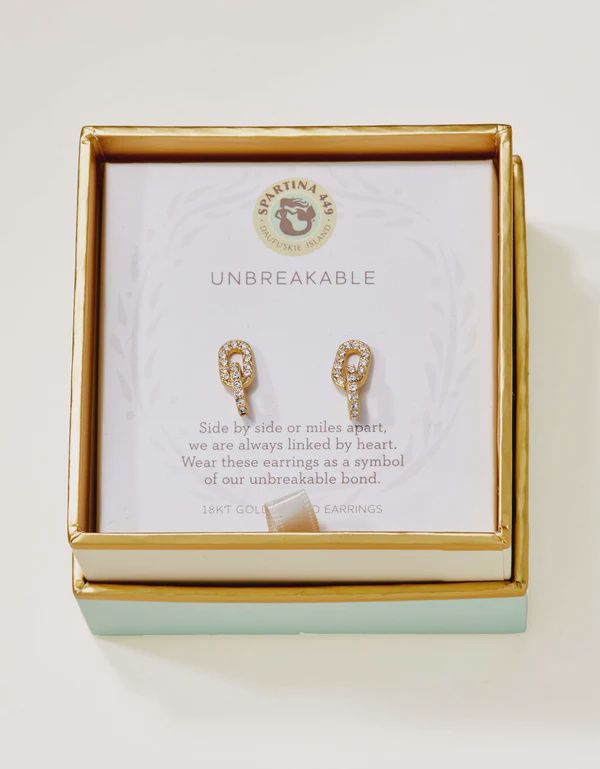 Sea La Vie Stud Earrings Unbreakable/Links, Colour: Gold