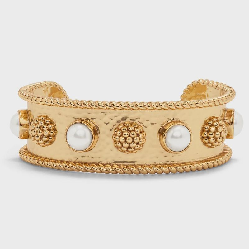 Berry Gem Cuff - Pearl
