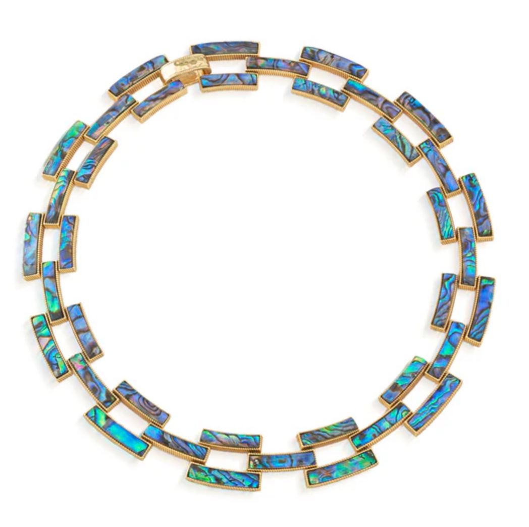 Pathway Link Necklace, 17&quot; - Abalone