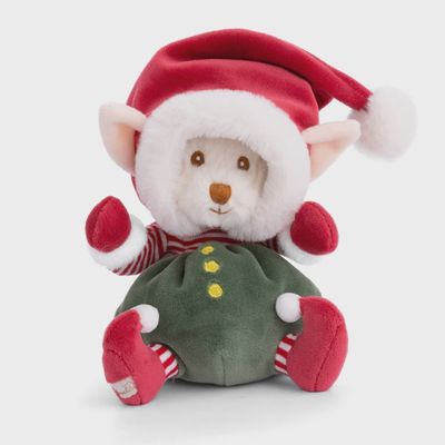 Bukowski Bears Ziggy Santa's Little Helper green plush toy displayed against a neutral background in studio lighting