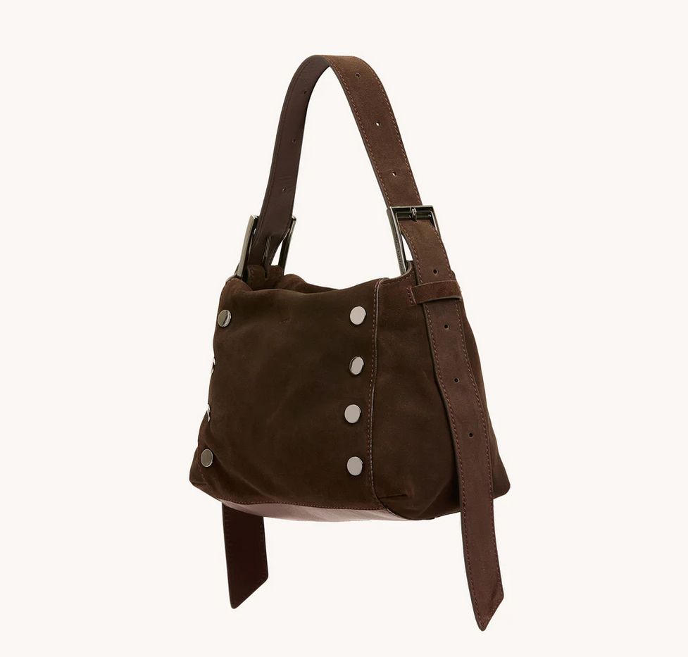 Bryant Med - Belted Suede/Gunmetal