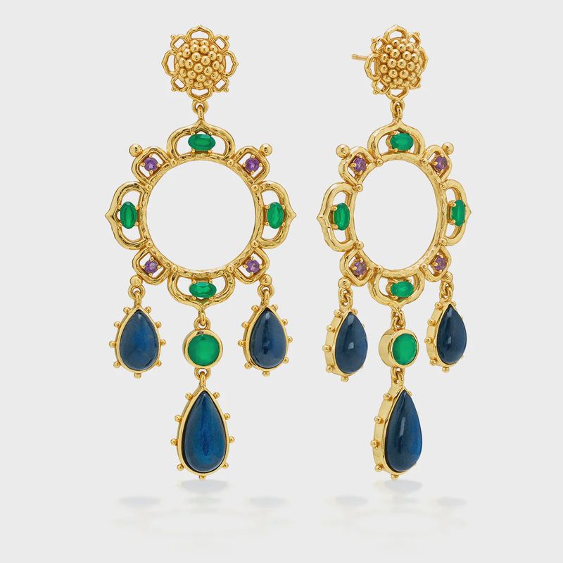 Contessa Belle Nuit Dangle Earrings - Multi