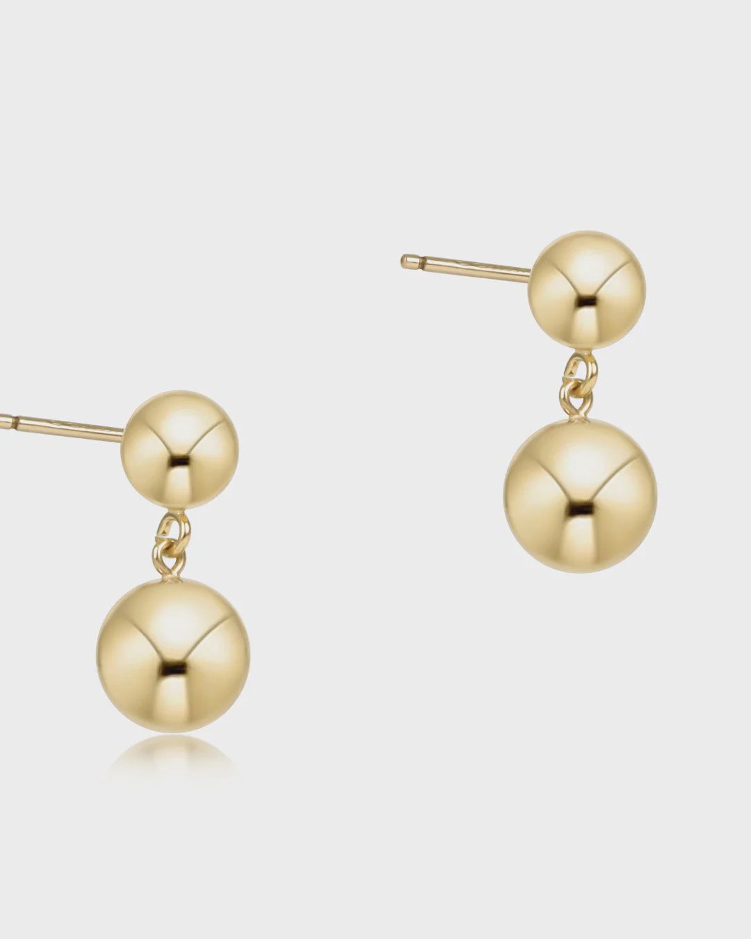 Classic 8mm Ball Drop Stud - Gold