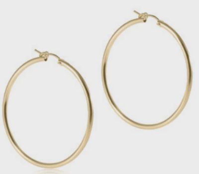 Round Gold 2" Hoop - Smooth