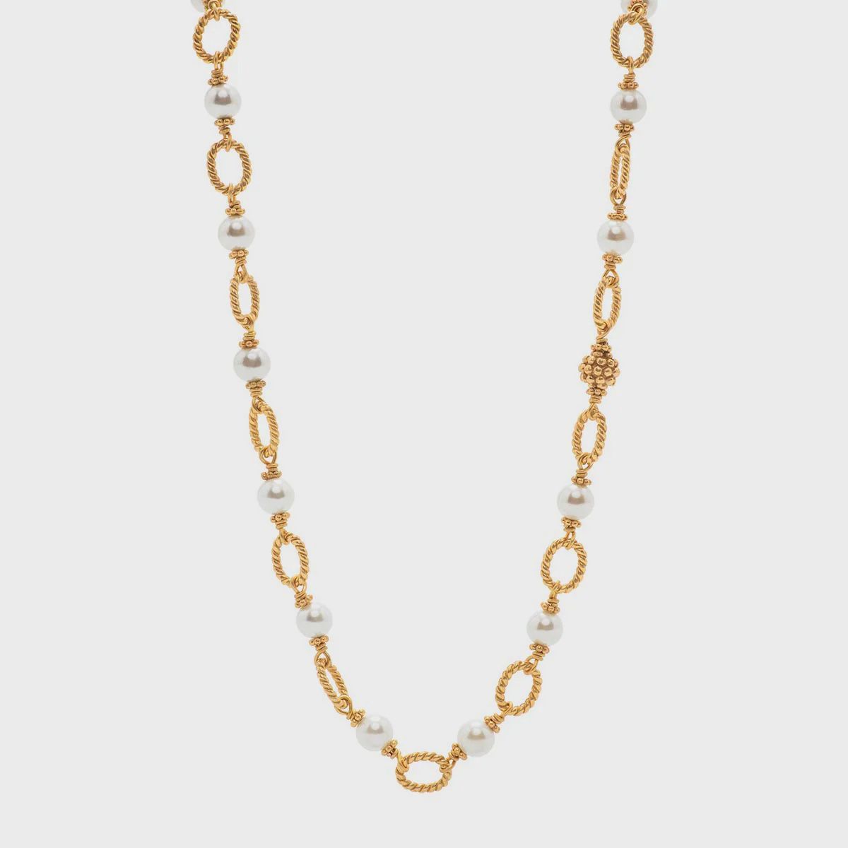 Berry &amp; Bead Chain, 24&#39;&#39; - Pearl