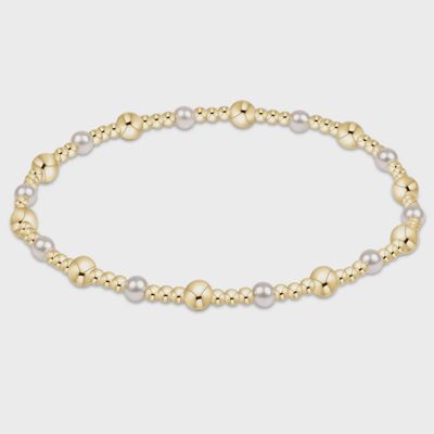 Sincerity Gold &amp; Pearl 4mm Bracelet