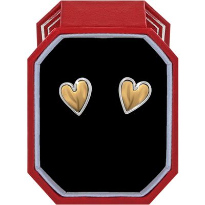 Cascade Heart Post Earrings Gift Box
