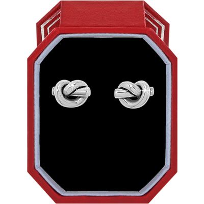 Interlok Single Knot Post Earrings Gift Box