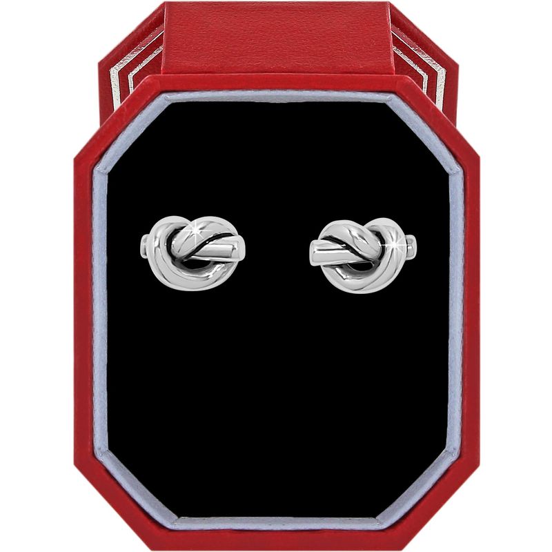 Interlok Single Knot Post Earrings Gift Box