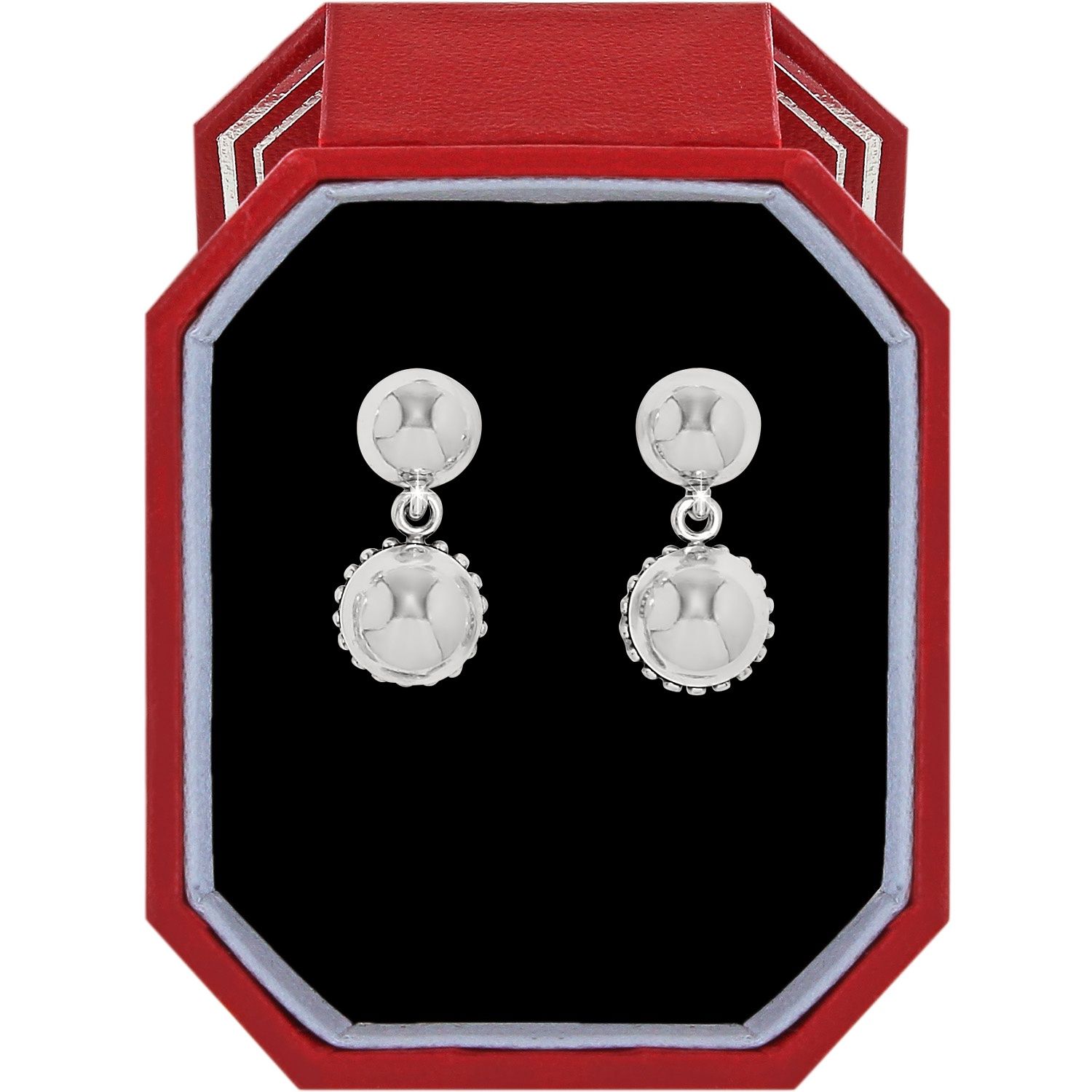 Pretty Tough Bold Stud Post Drop Earrings Gift Box