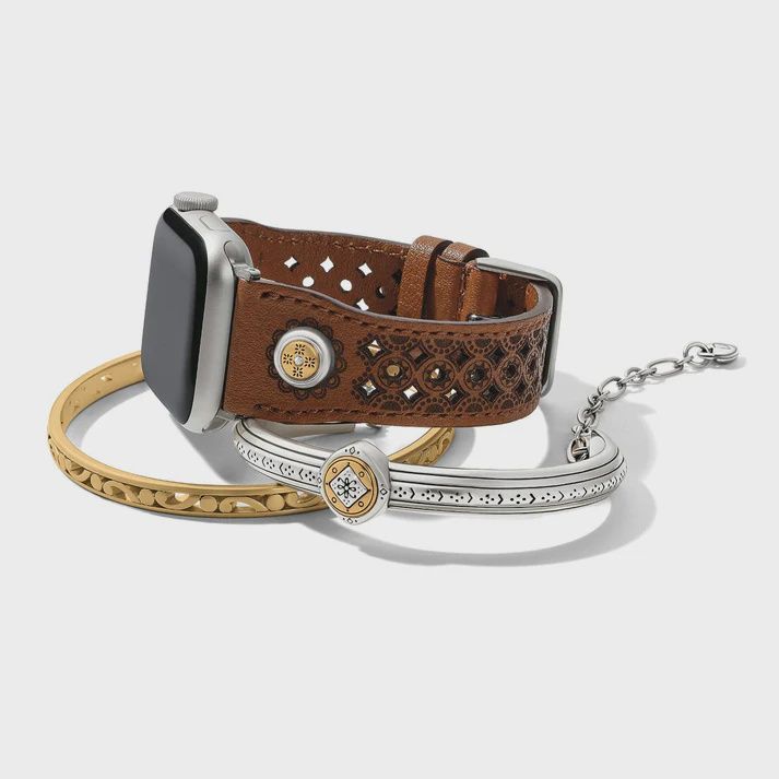 Mosaic Leather Watch Band