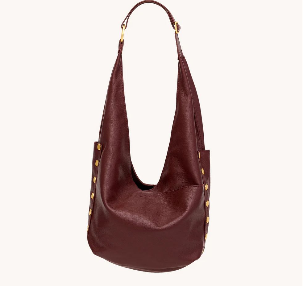 Tom Zip Lrg - Cherrywood Pebble/Brushed Gold