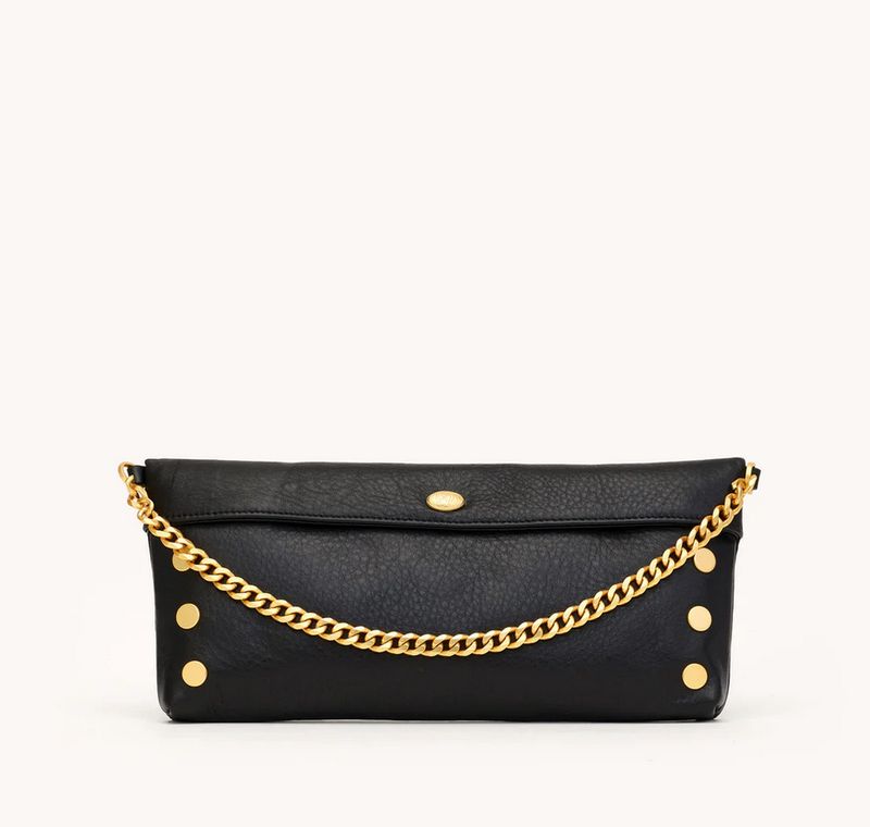Invitation Clutch - Black/Brushed Gold