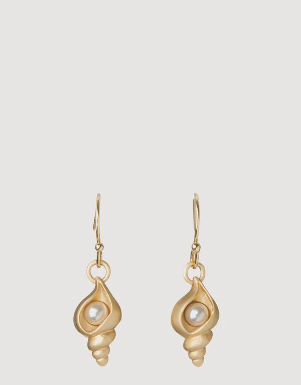 Sea La Vie Drop Earrings Listen /Shell