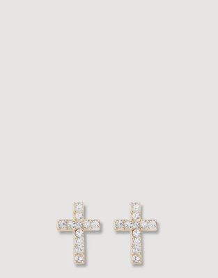 Sea La Vie Stud Earrings Have Faith/Cross