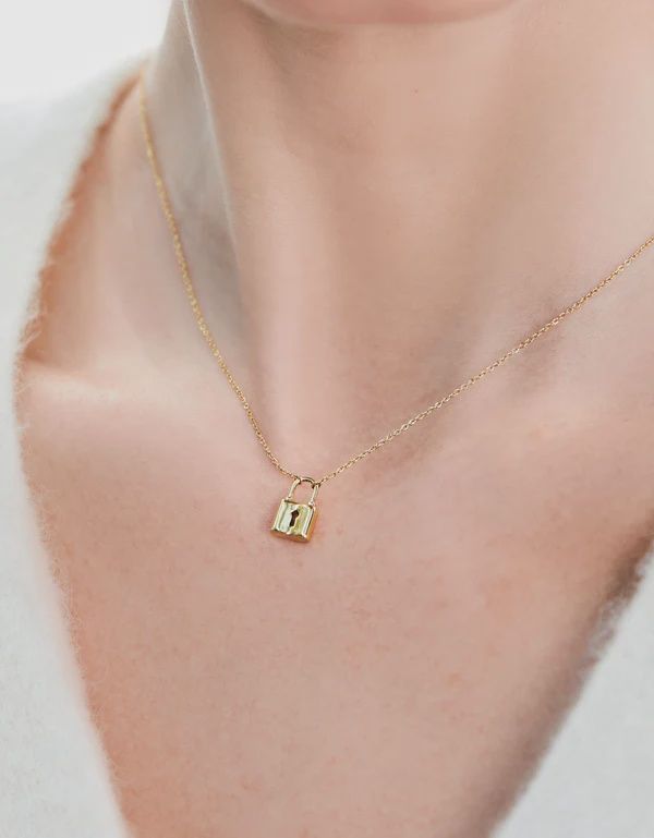 Padlock Necklace 16"