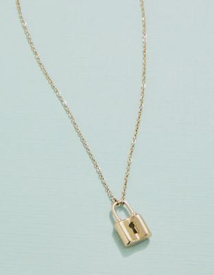 Padlock Necklace 16"
