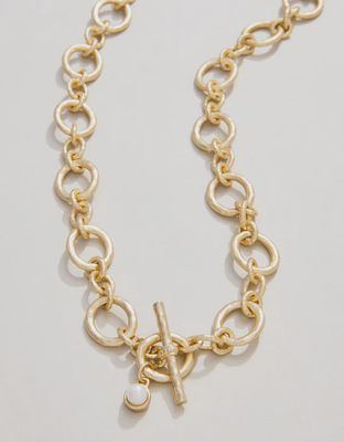 DeVaul Chain Toggle Necklace 18"