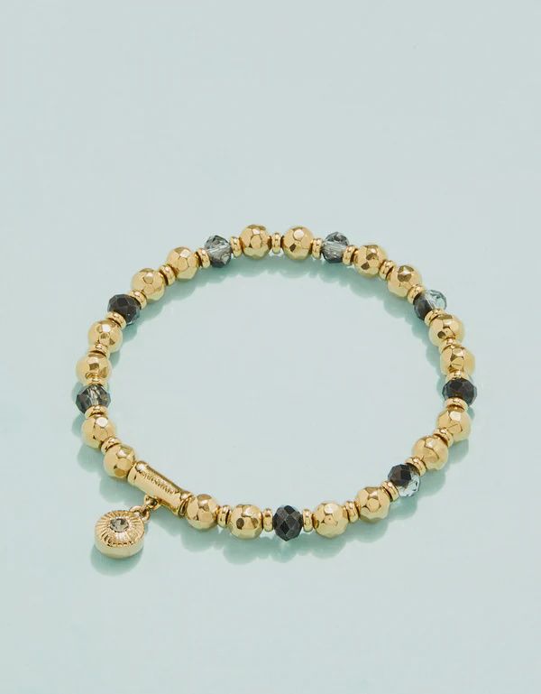 South Beach Stretch Bracelet Grey 6mm