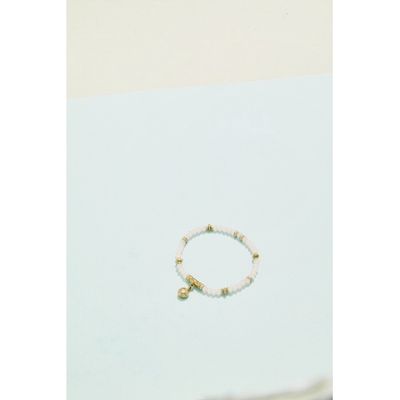 Wexford Harbour Stretch Bracelet 4mm Pale Pink