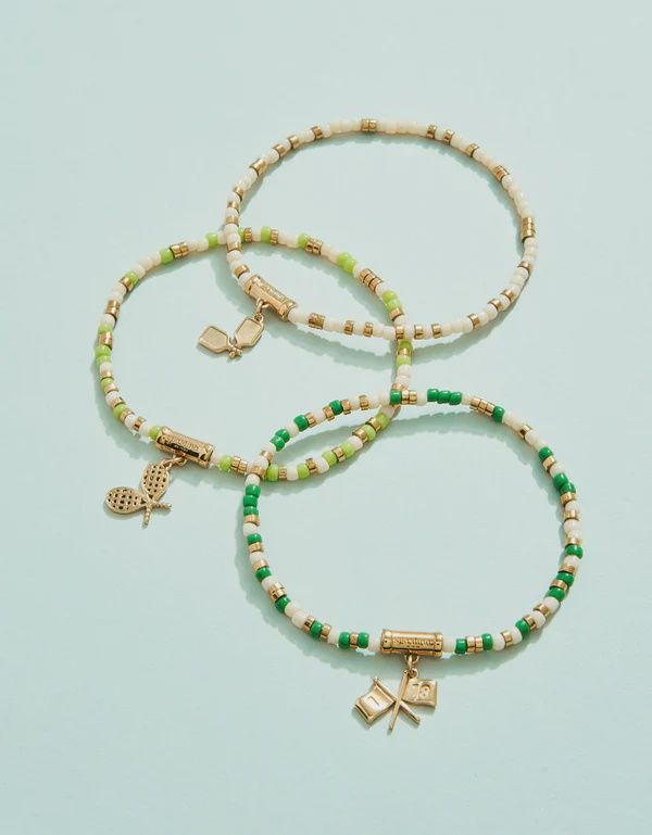 Tennis Racket Stretch Bracelet Lime